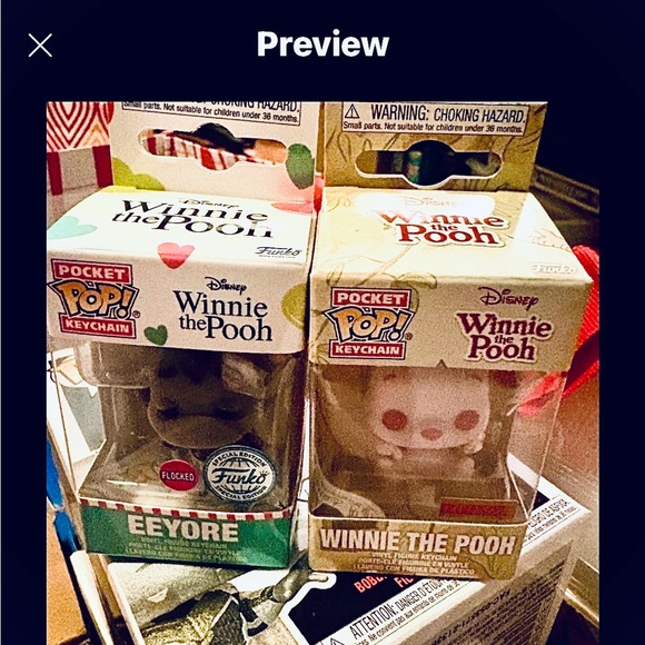 FUNKO KEY CHAINS SET OF 2 ,Winnie the Pooh and eeyore NIB - Picture 5 of 5